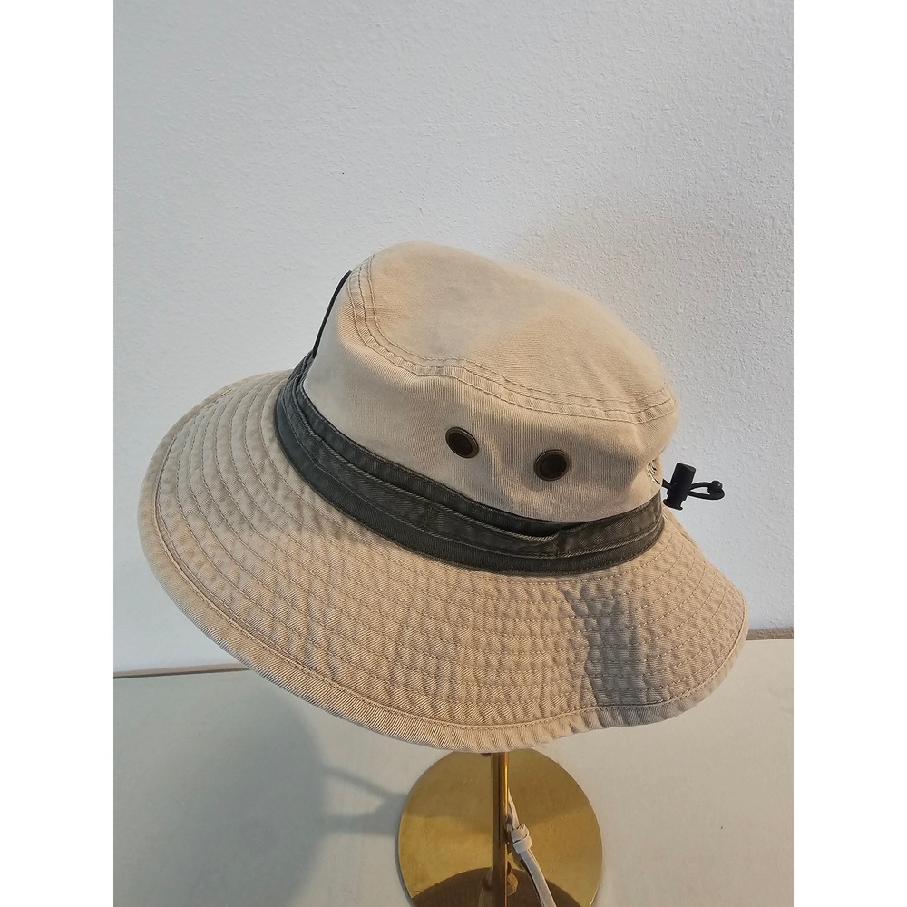 Harley-Davidson OSFM Tan Cotton Boonie Bucket Hat With Logo Patch - Picture 4 of 6